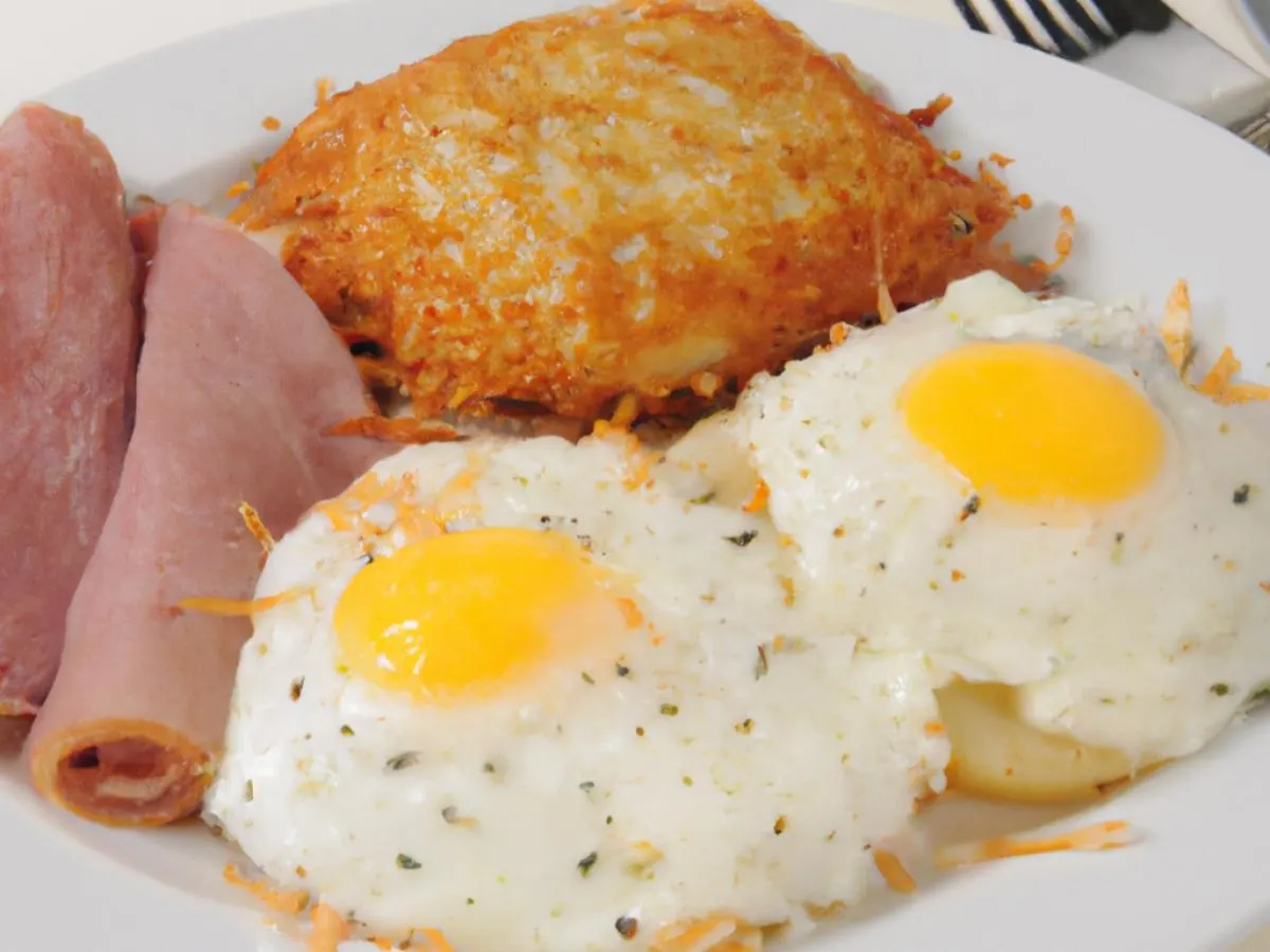 Eggs and Ham Box with Hash Browns