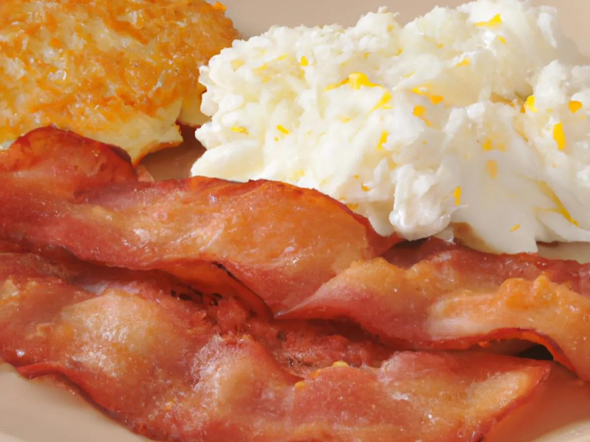 Egg Whites and Turkey Bacon Box with Hash Browns