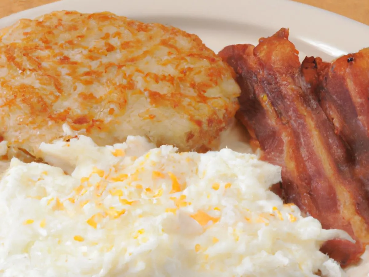 Egg Whites and Bacon Box with Hash Browns