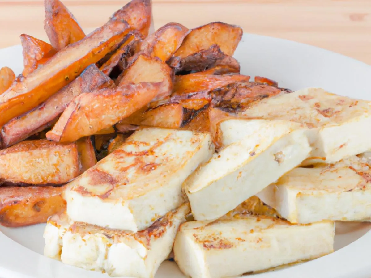 Egg Whites and Veggie Sausage Box with Fruits and Fries