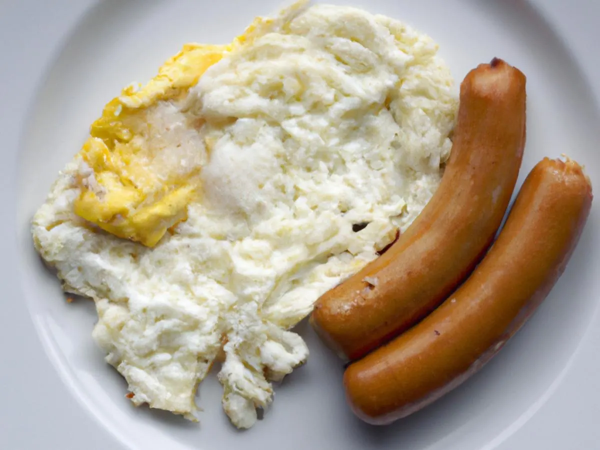 Egg Whites and Veggie Sausage Box with Fruits and Hash