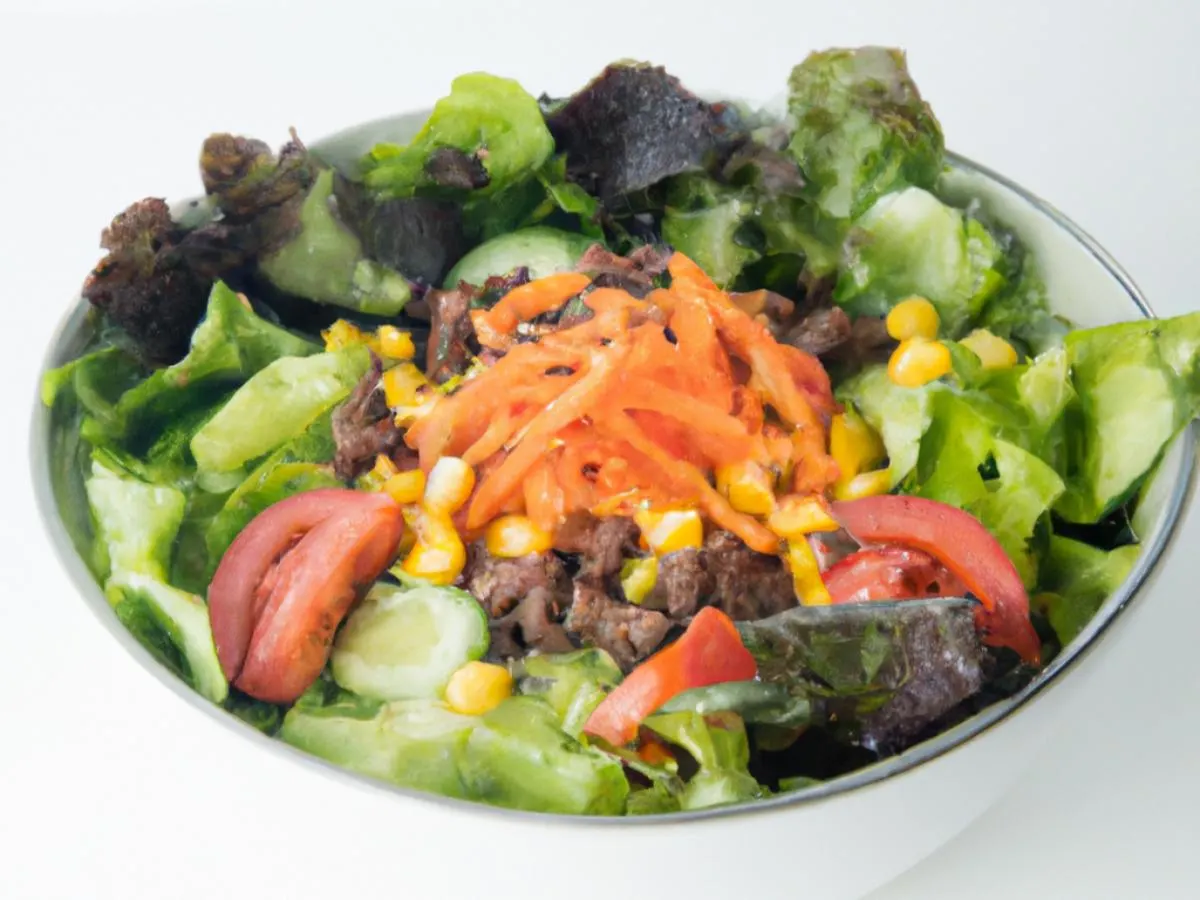Individual Salad Bowl with Bulgogi Beef Individual Salad Bowl with Bulgogi Beef