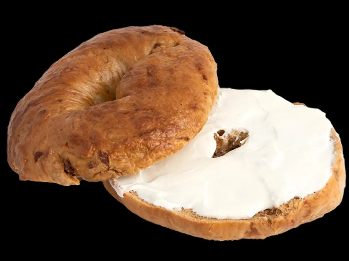 Cinnamon Raisin Bagel with Plain Cream Cheese (Boxed) Cinnamon Raisin Bagel with Plain Cream Cheese (Boxed)