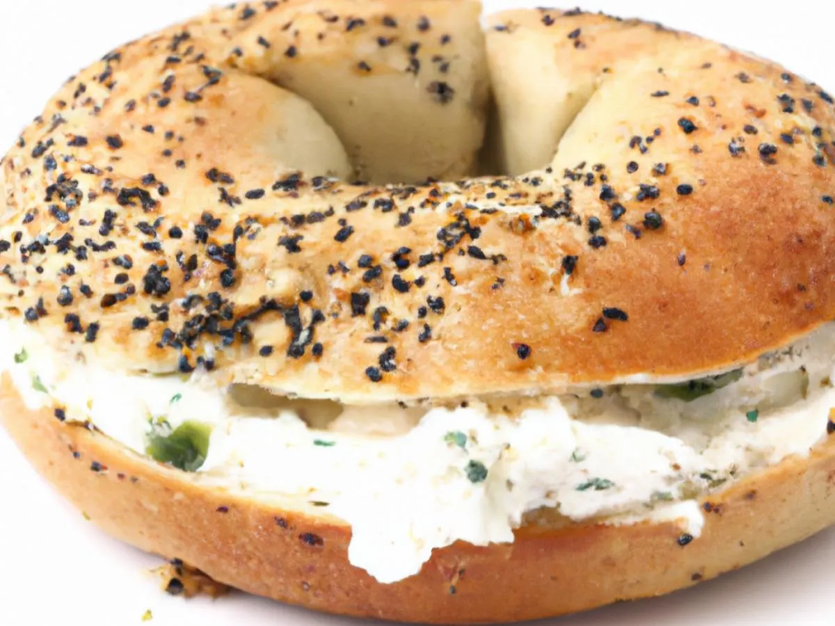 Sesame Bagel with Scallion Cream Cheese (Boxed) Sesame Bagel with Scallion Cream Cheese (Boxed)