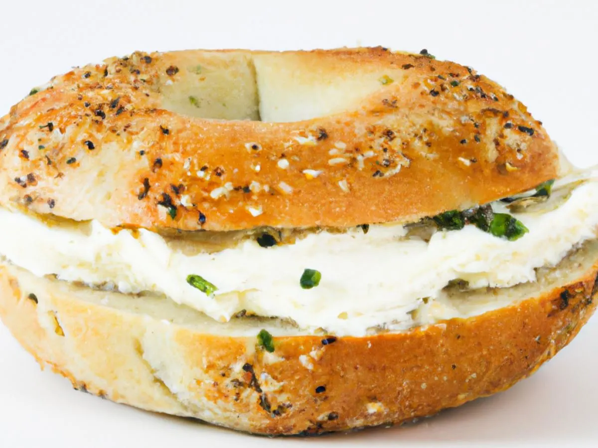 Salt Bagel with Scallion Cream Cheese (Boxed) Salt Bagel with Scallion Cream Cheese (Boxed)