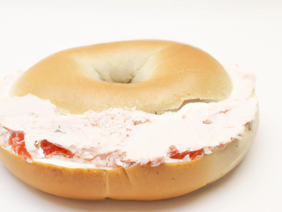 Plain Bagel with Strawberry Cream Cheese (Boxed) Plain Bagel with Strawberry Cream Cheese (Boxed)