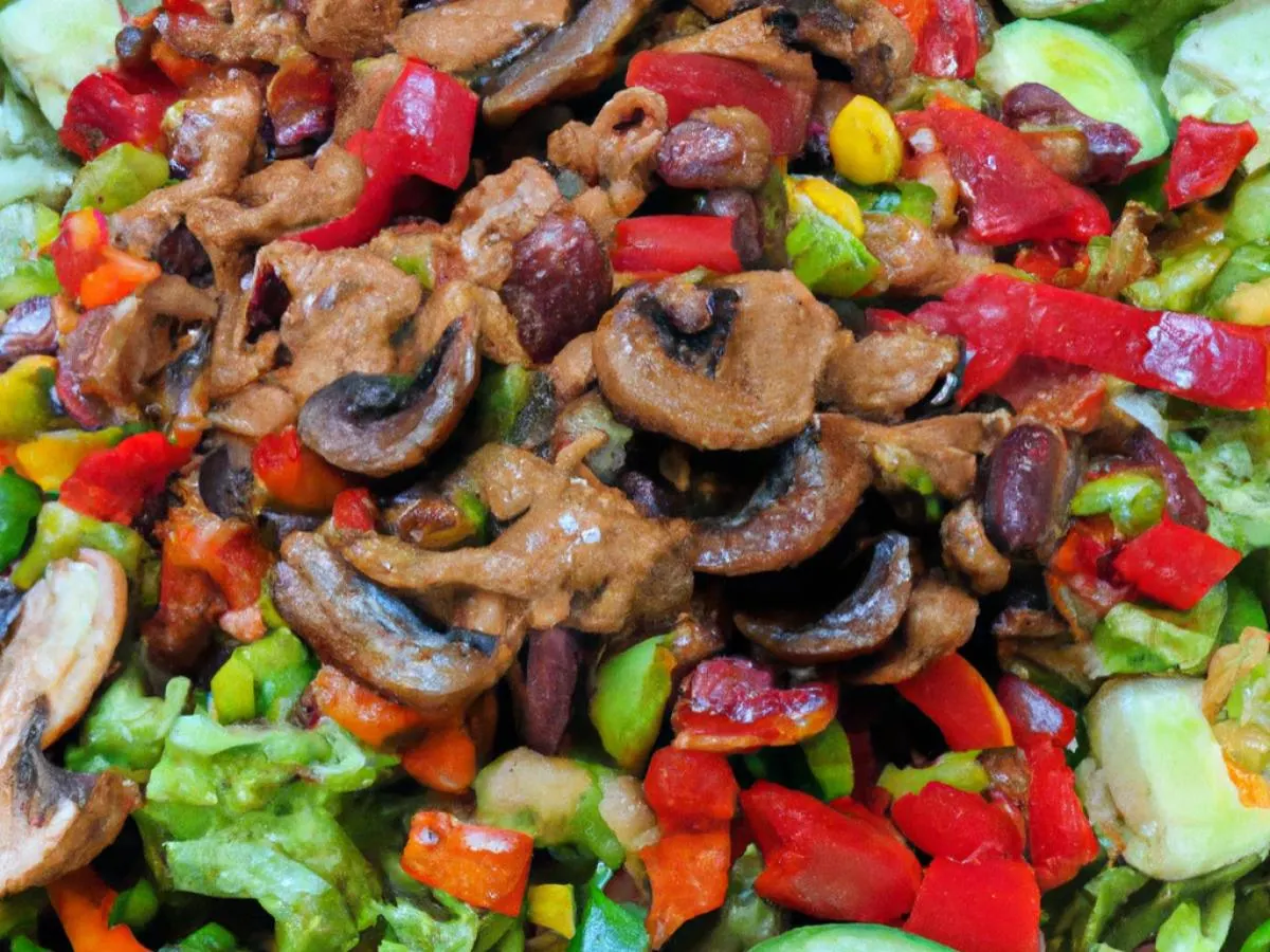 Fajita Veggie Taco Salad (DAIRY FREE)