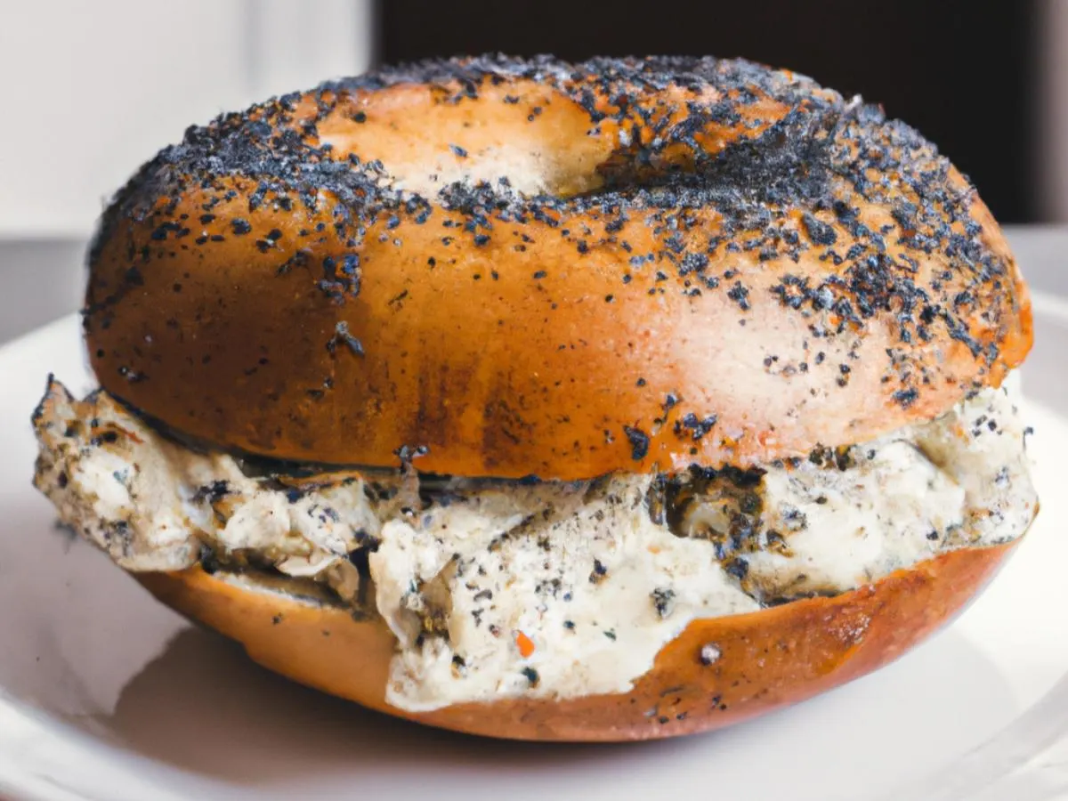 Poppy Seed Bagel with Vegan Tofu Cream (Boxed) Poppy Seed Bagel with Vegan Tofu Cream (Boxed)