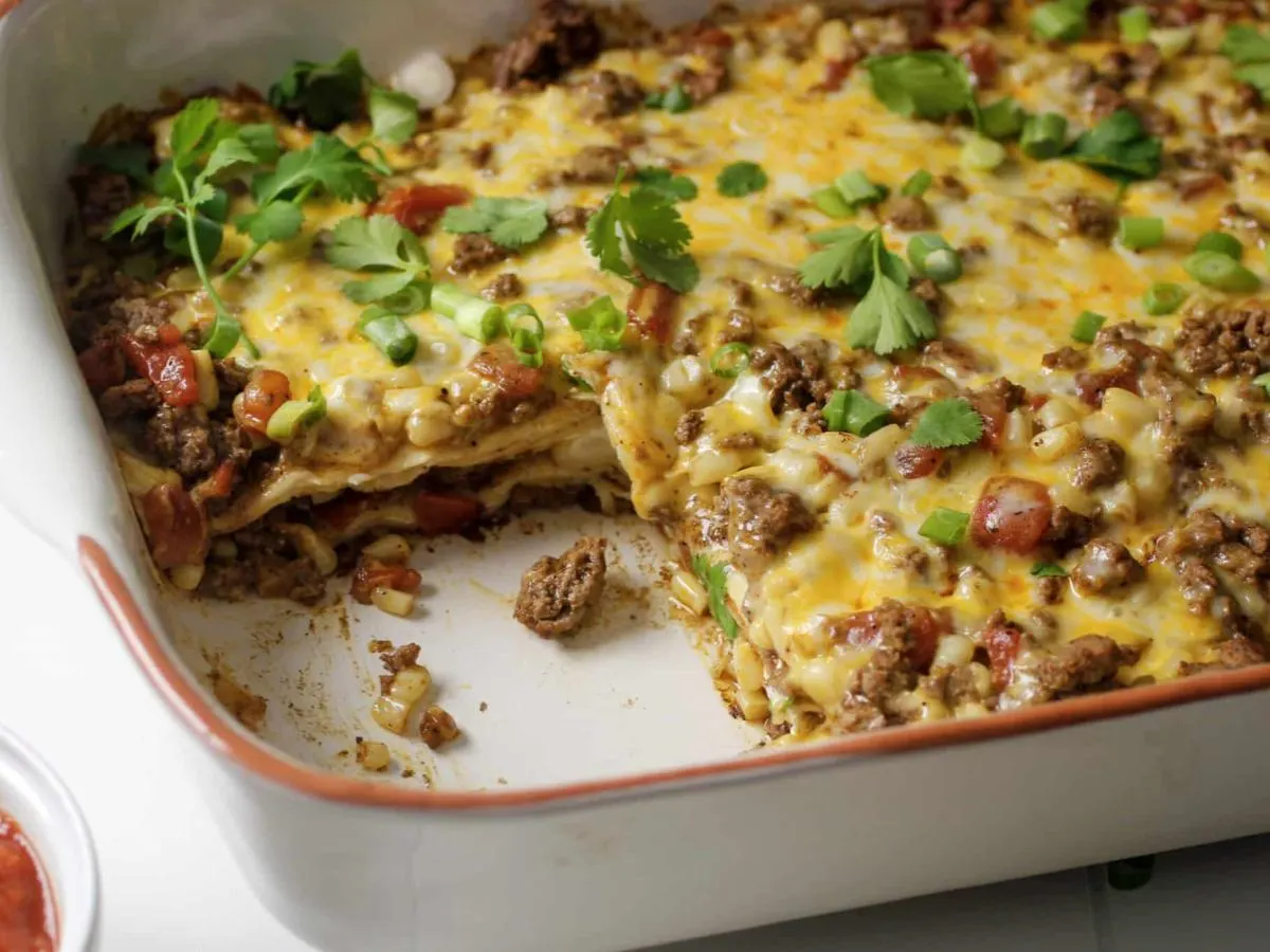 Beef Enchilada Casserole