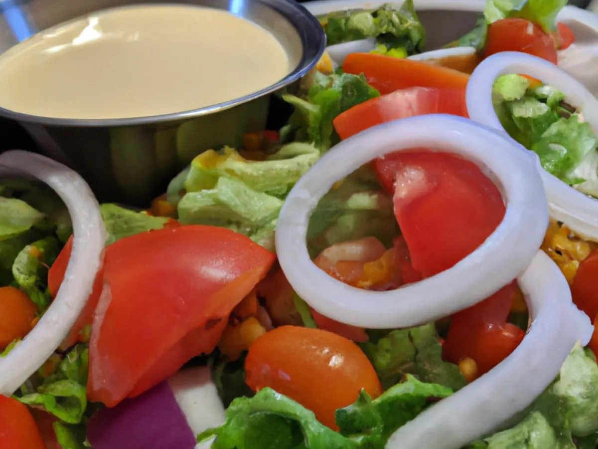 House Side Salad With Ranch Dressing