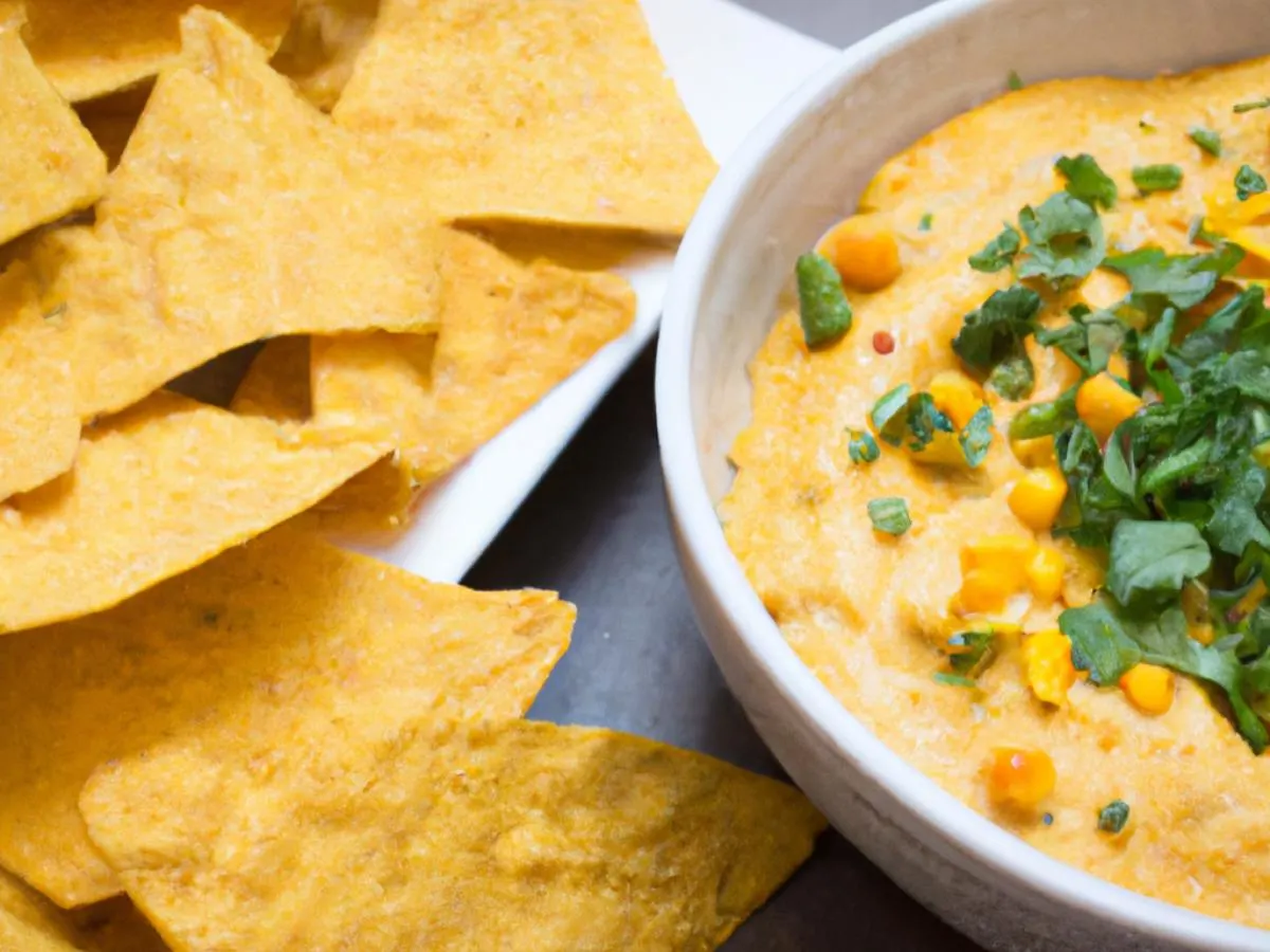 Chips and Vegan Corn Dip