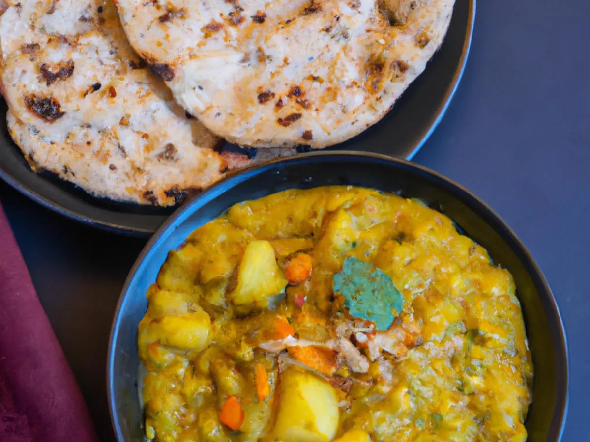 Vegan Tadka Dal with Plain Naan and Aloo Gobi Vegan Tadka Dal with Plain Naan and Aloo Gobi