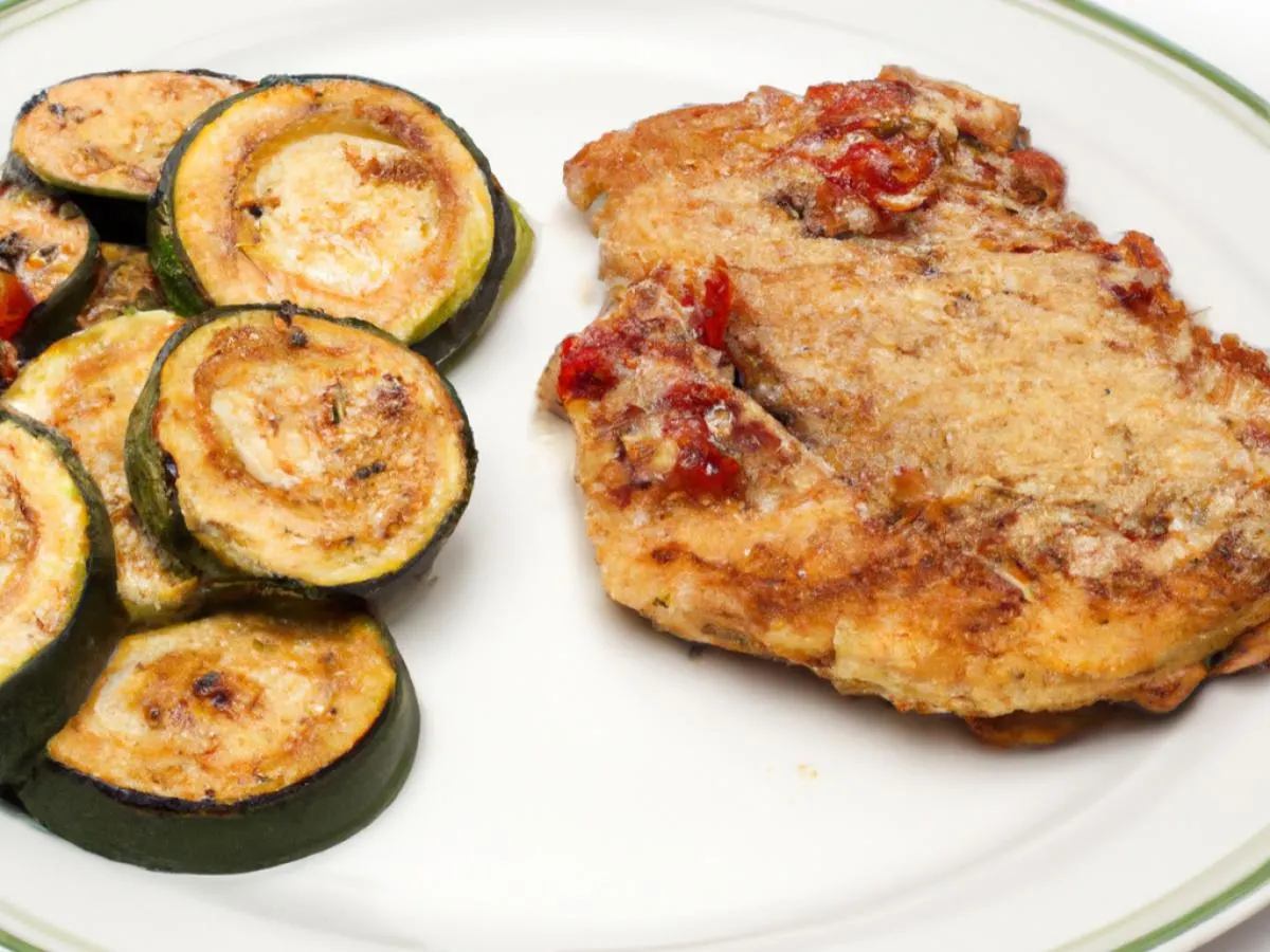 Chicken Parm with Grilled Zucchini Chicken Parm with Grilled Zucchini
