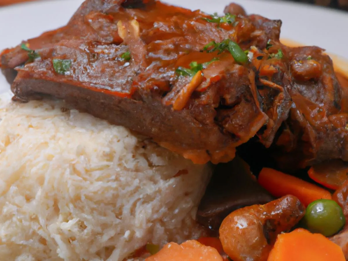 Garlic Pork Ribs Stew With Rice and Veggies Garlic Pork Ribs Stew With Rice and Veggies