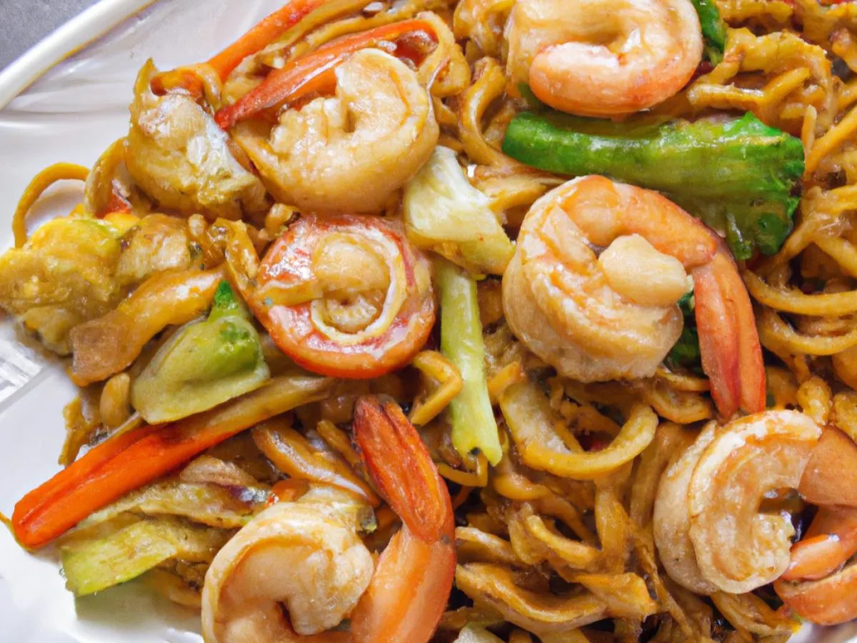 Yakisoba With Shrimp Yakisoba With Shrimp