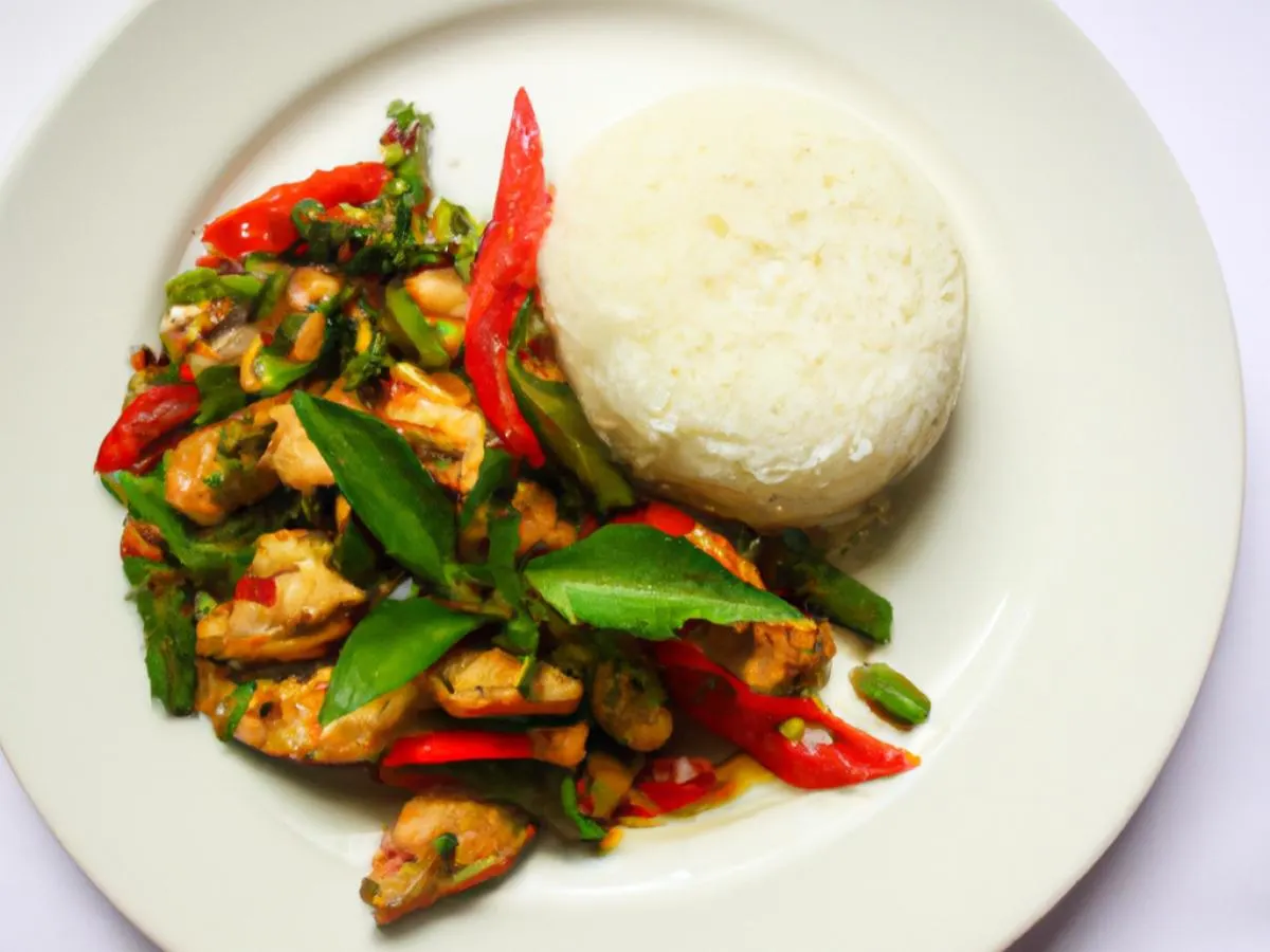 Saute Holy Basil with Chicken [16 oz]