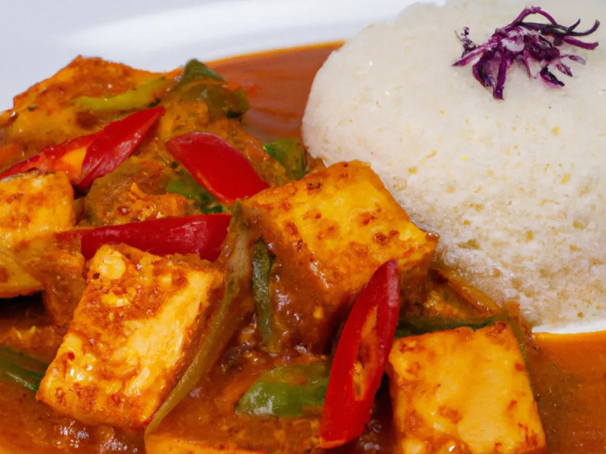 Panang Curry with Fried Tofu [16 oz]