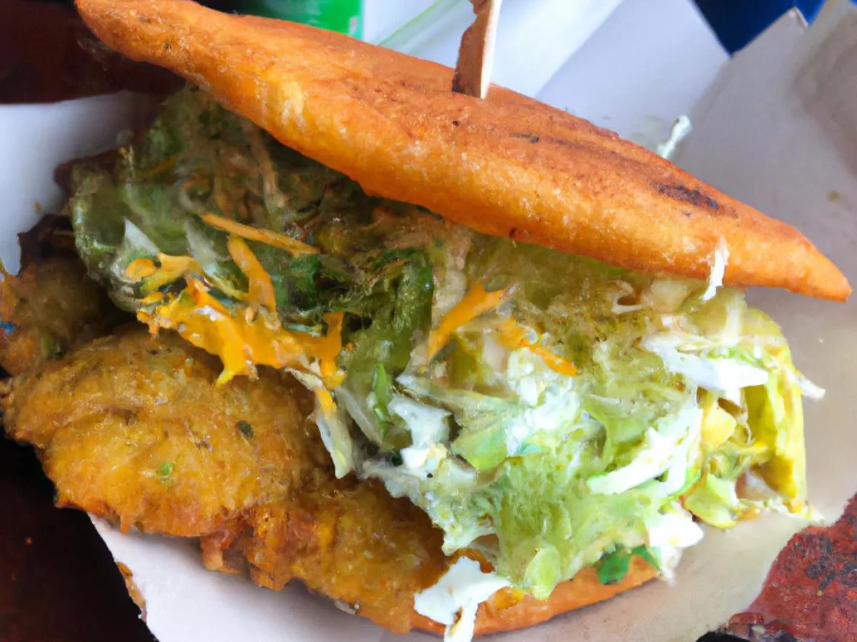 Regular Crispy Fish Patacon Sandwich Regular Crispy Fish Patacon Sandwich