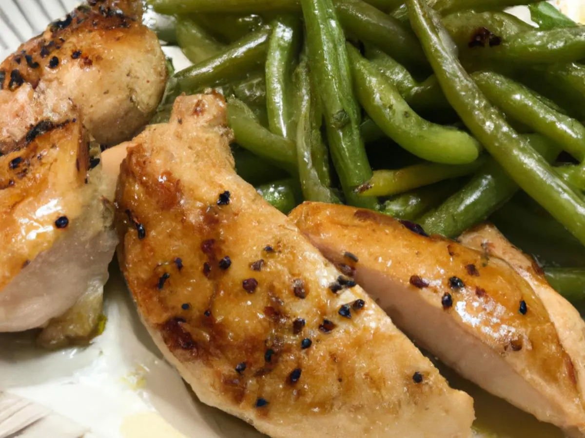 Light Carb Grilled Yuzu Chicken and Sauteed Garlic Green Beans Light Carb Grilled Yuzu Chicken and Sauteed Garlic Green Beans
