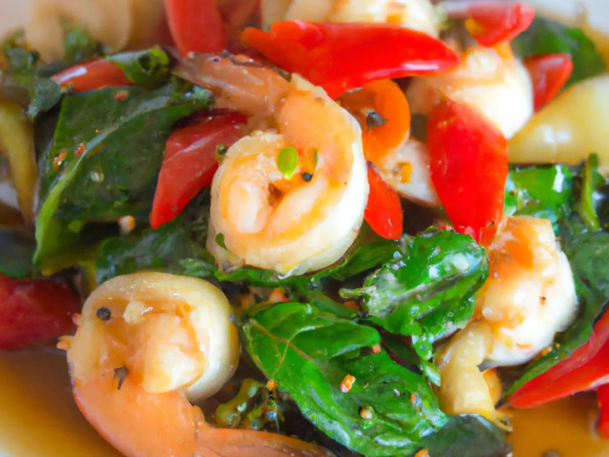 Shrimp Basil Stir Fry Shrimp Basil Stir Fry