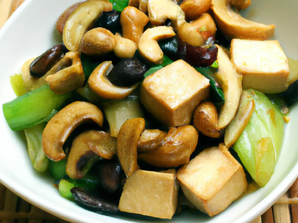 Tofu Cashew Delight Tofu Cashew Delight