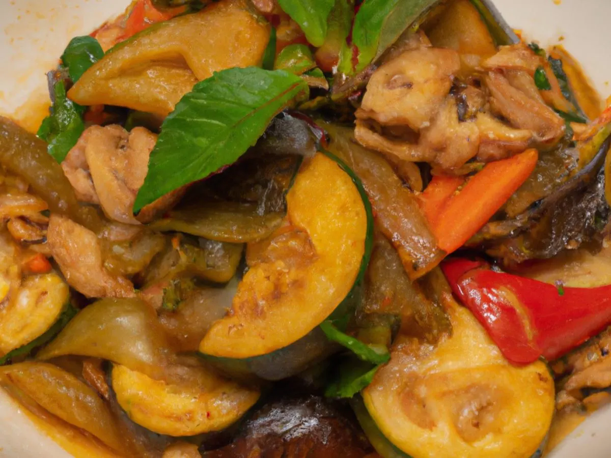 Chicken Eggplant with Thai Basil Chicken Eggplant with Thai Basil
