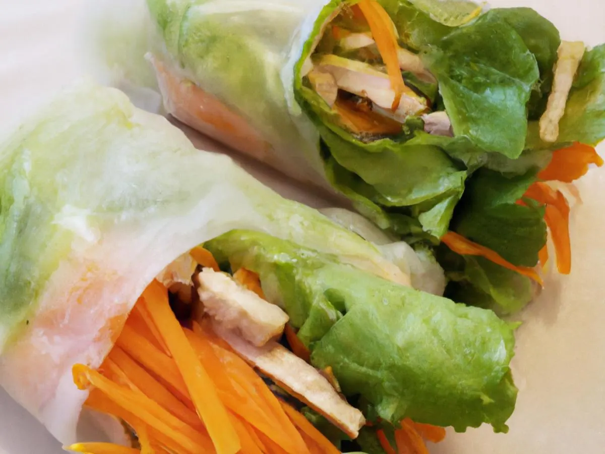 Chicken Fresh Spring Rolls Chicken Fresh Spring Rolls