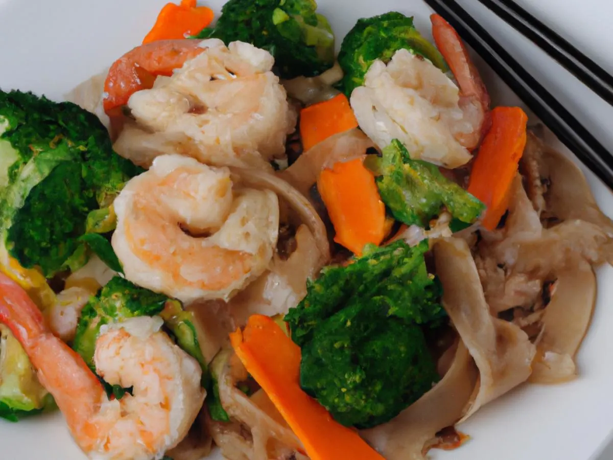 Shrimp Pad See Iew Shrimp Pad See Iew
