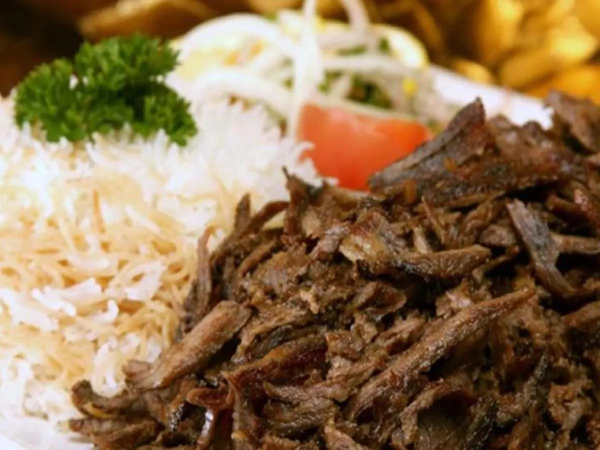 Beef Shawarma Hummus Plate