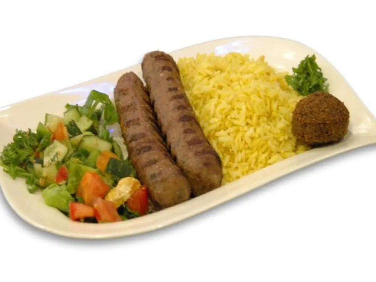 Kifta Kabob Baba Ganoush Plate