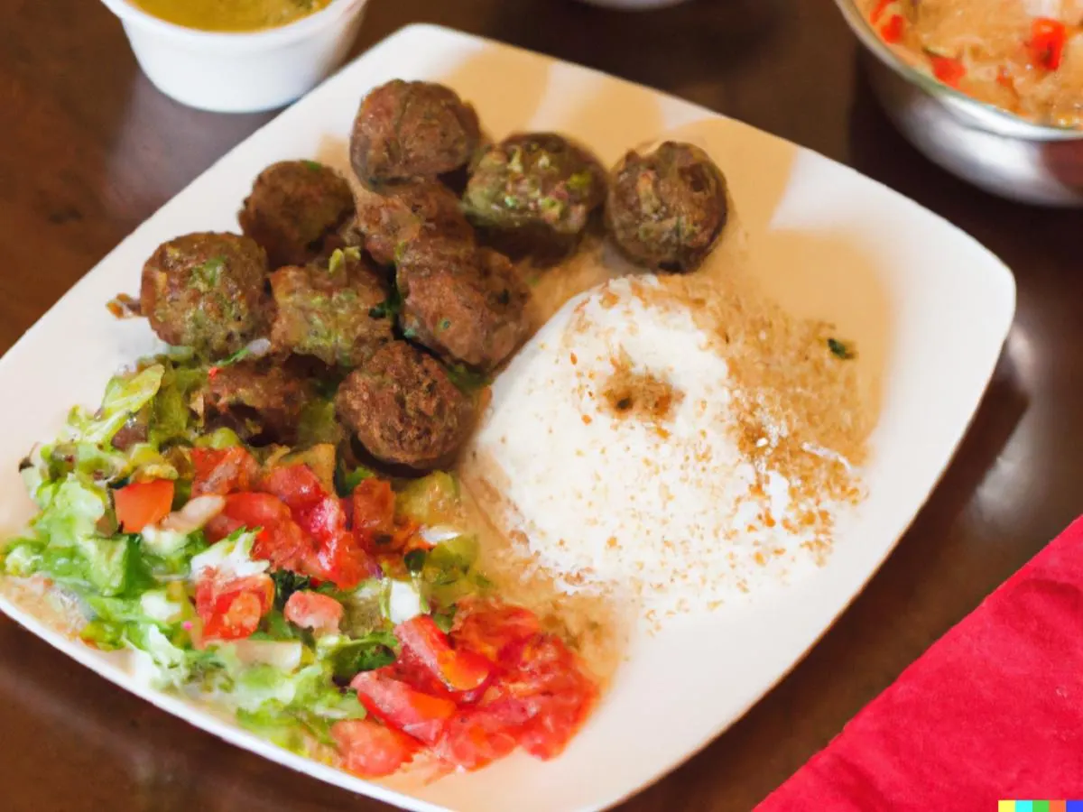 Vegetarian Falafel Hummus Plate