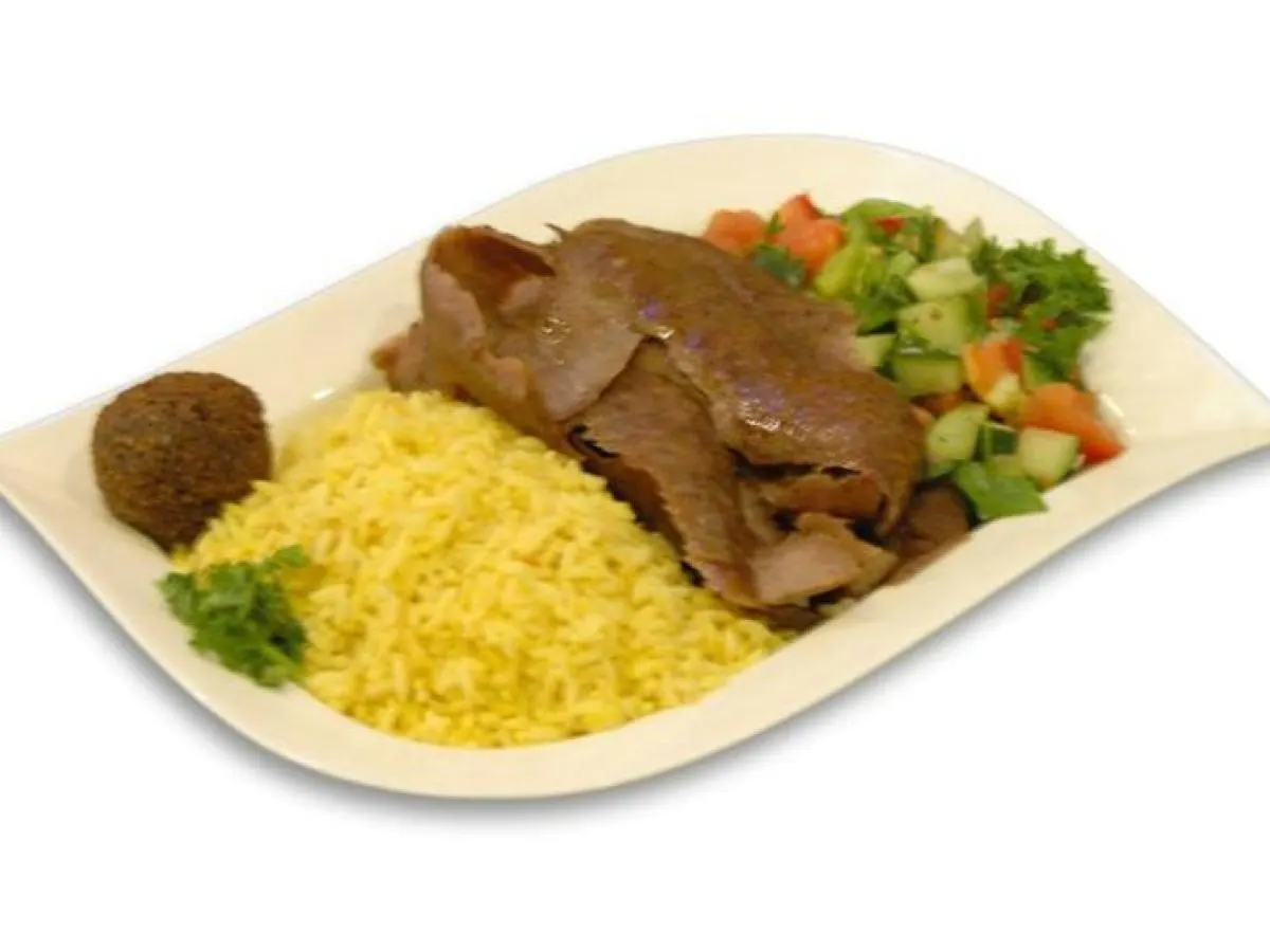 Gyro Baba Ganoush Plate