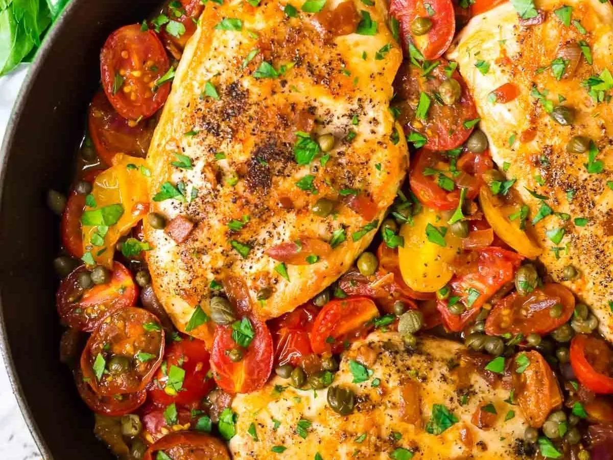 Tomato Confit Herb Roasted Chicken Tomato Confit Herb Roasted Chicken