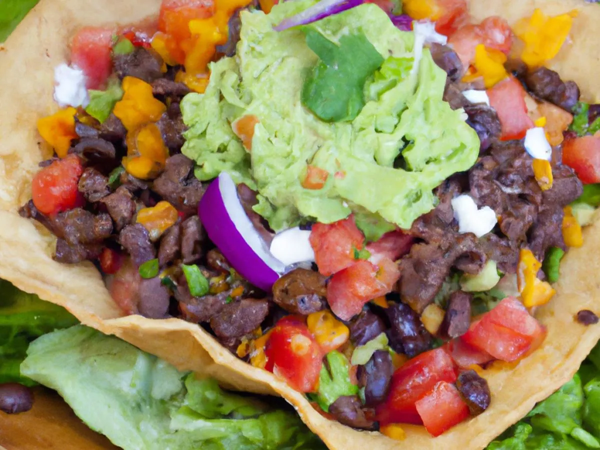Dairy-free Seasoned Ground Beef Taco Salad Boxed Meal Dairy-free Seasoned Ground Beef Taco Salad Boxed Meal