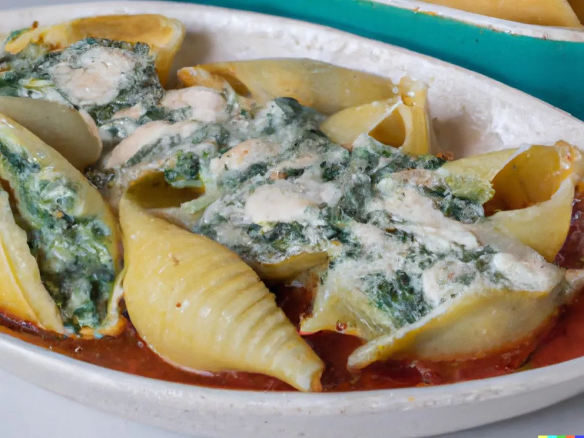 Stuffed Shells with Caesar Salad Stuffed Shells with Caesar Salad