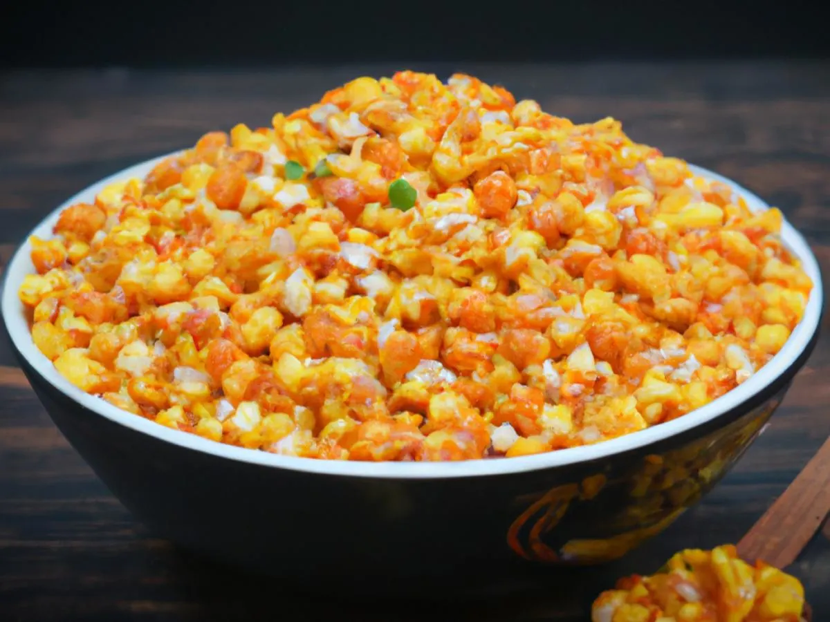 Masala Steamed Corn Kernels