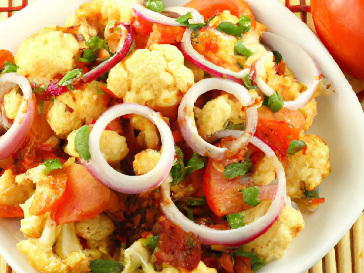 Masala Steamed Cauliflower