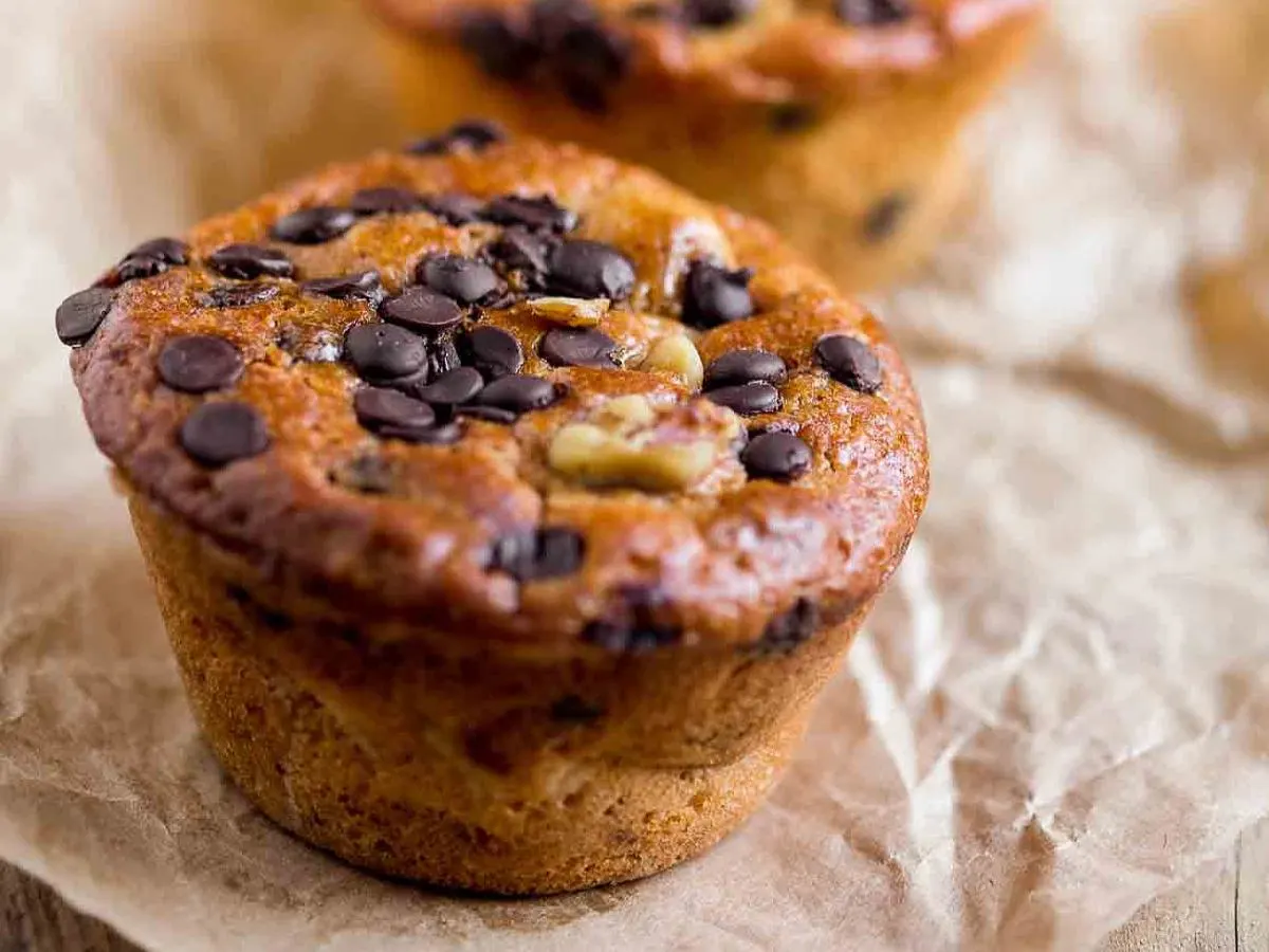 Banana Chocolate Walnut Muffin