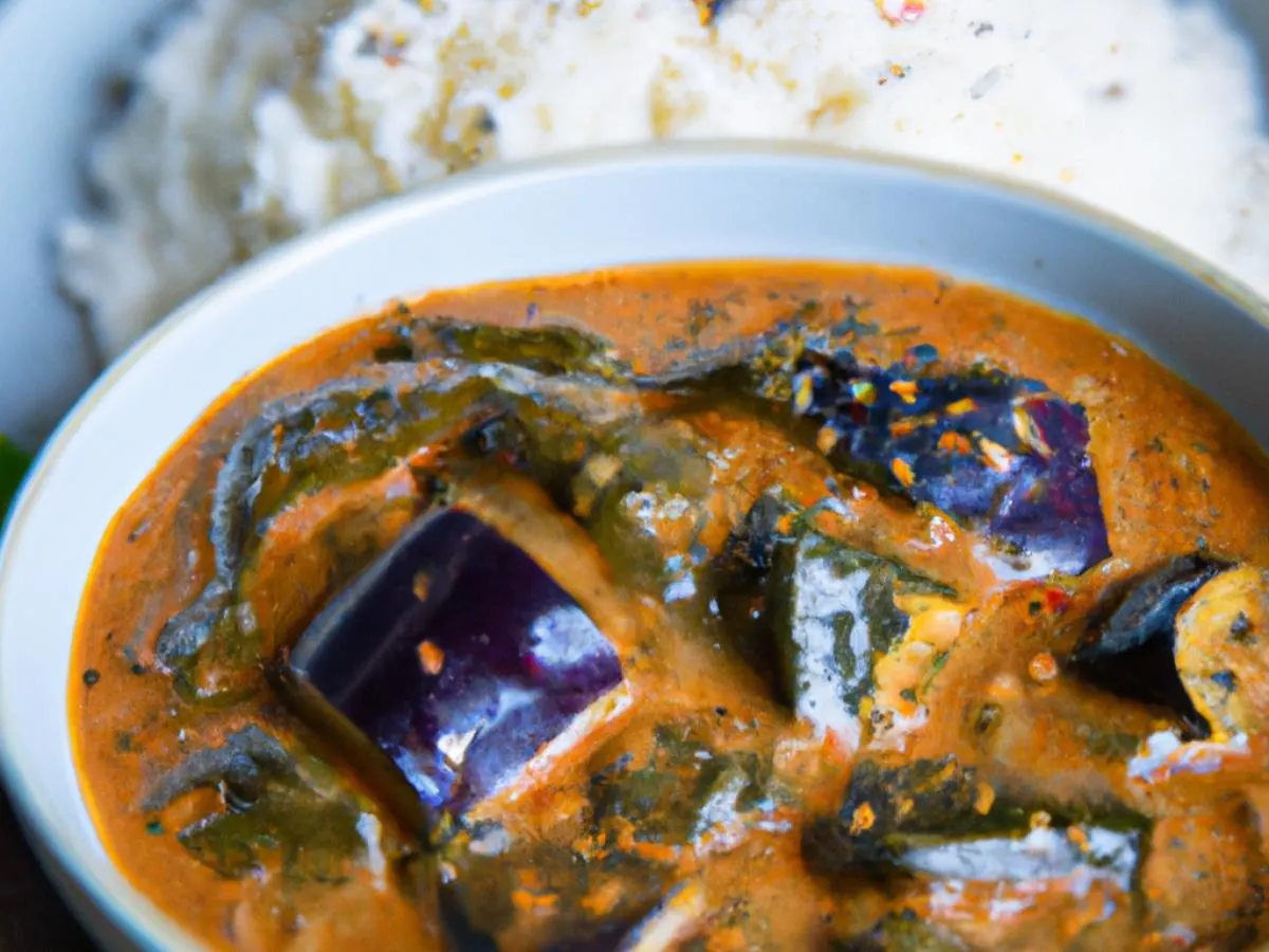 Bagara Beigan, White Rice & Dal Palak [16oz]