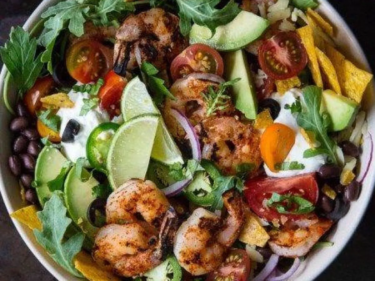 Grilled Shrimp Tostada Salad Box