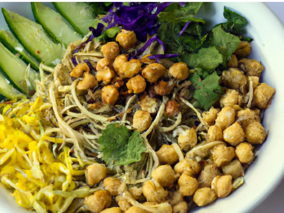 Coconut-Peanut Avocado & Noodles Salad