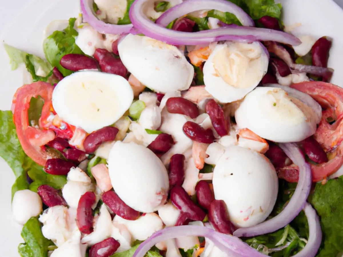 Vegetarian Egg Amigos Entree Salad with Salsa