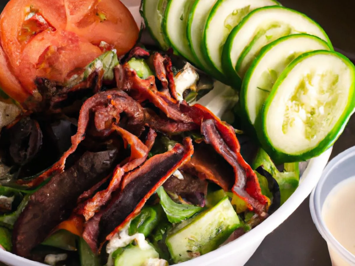 House Salad with Smoked Brisket House Salad with Smoked Brisket