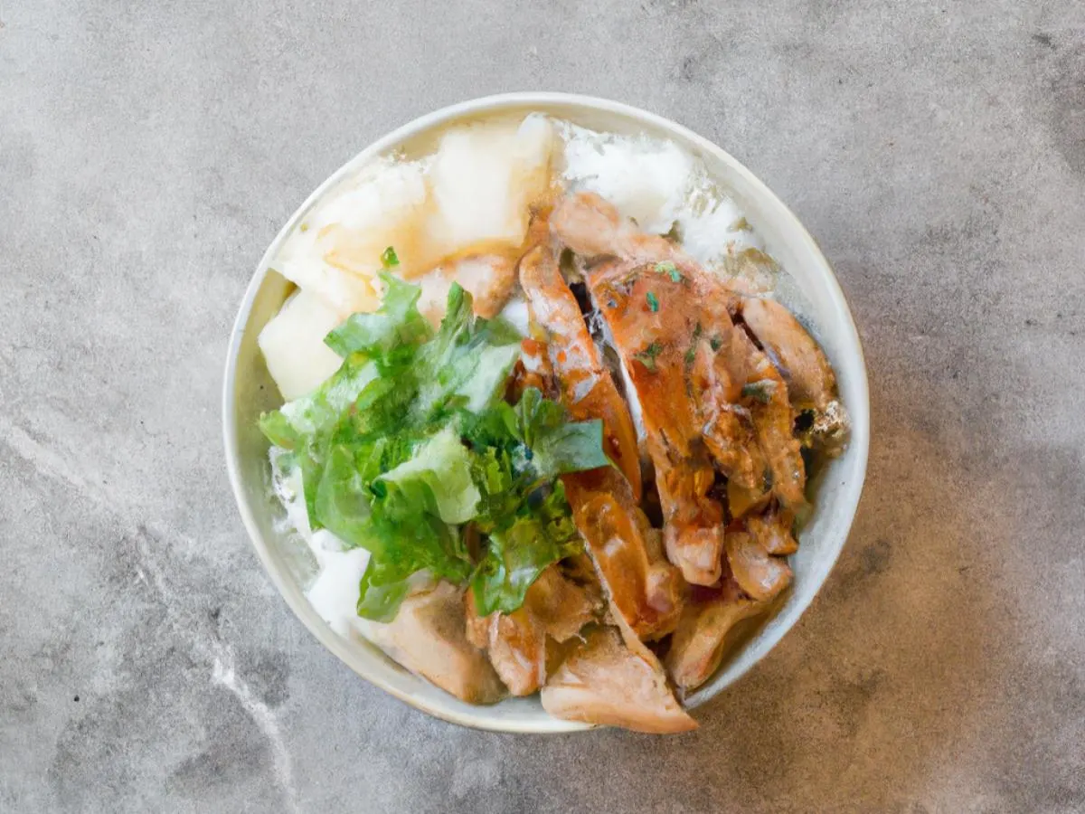 Kalua Pork and Teriyaki Chicken Rice Bowl
