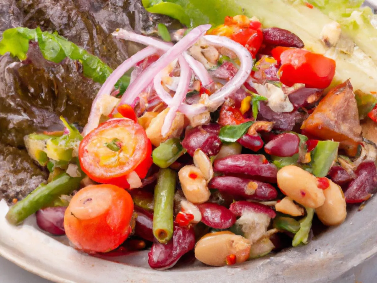 Vegan Amigos Salad with Grilled Vegetables