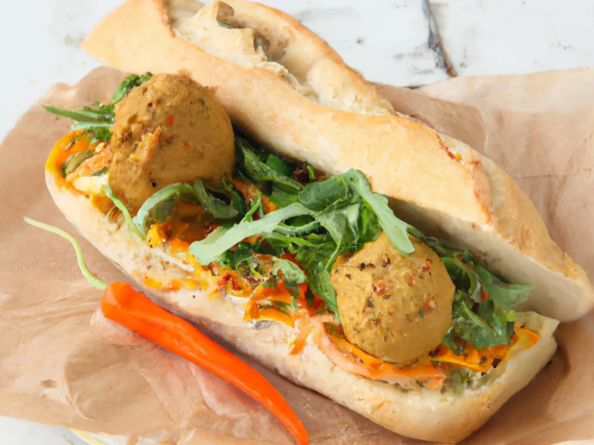 Vegan Hummus Baguette Vegan Hummus Baguette