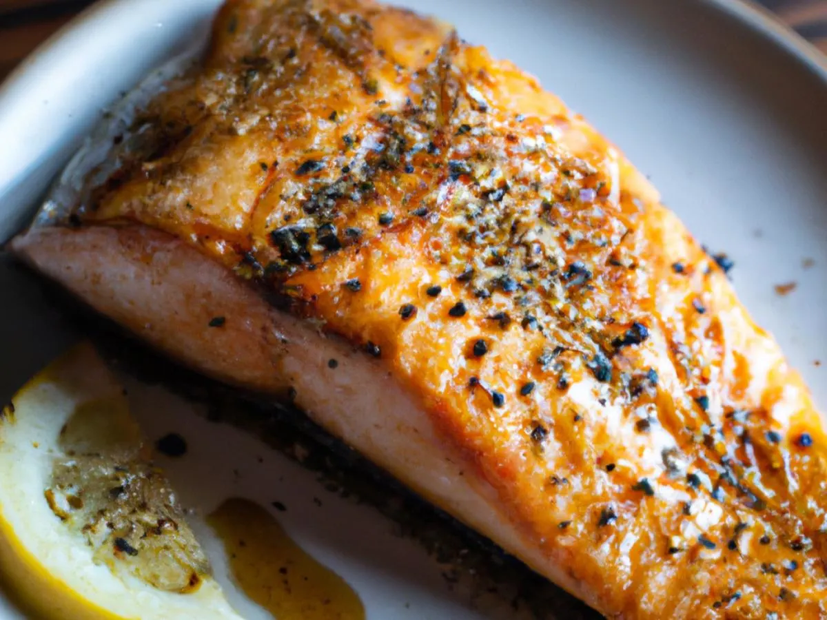Seared Salmon with Ginger Soy Glaze Seared Salmon with Ginger Soy Glaze