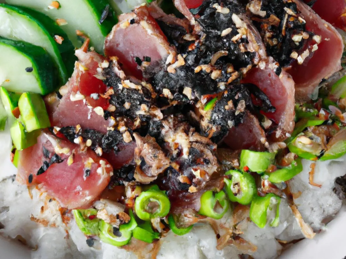 Large Ahi Tuna over White Rice (PICK UP on 6th Floor) Large Ahi Tuna over White Rice (PICK UP on 6th Floor)