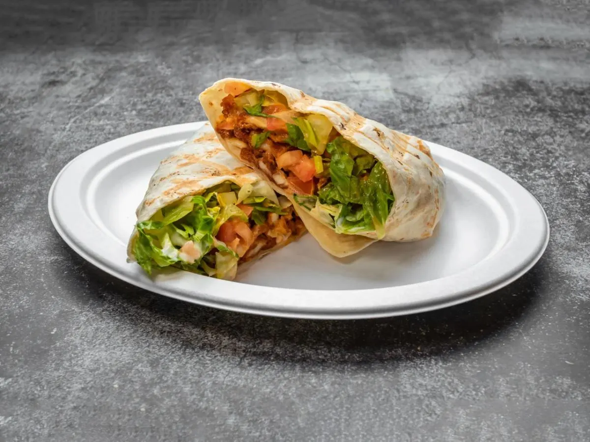 Buffalo Chicken Wrap with Salad (Gluten Free) Buffalo Chicken Wrap with Salad (Gluten Free)
