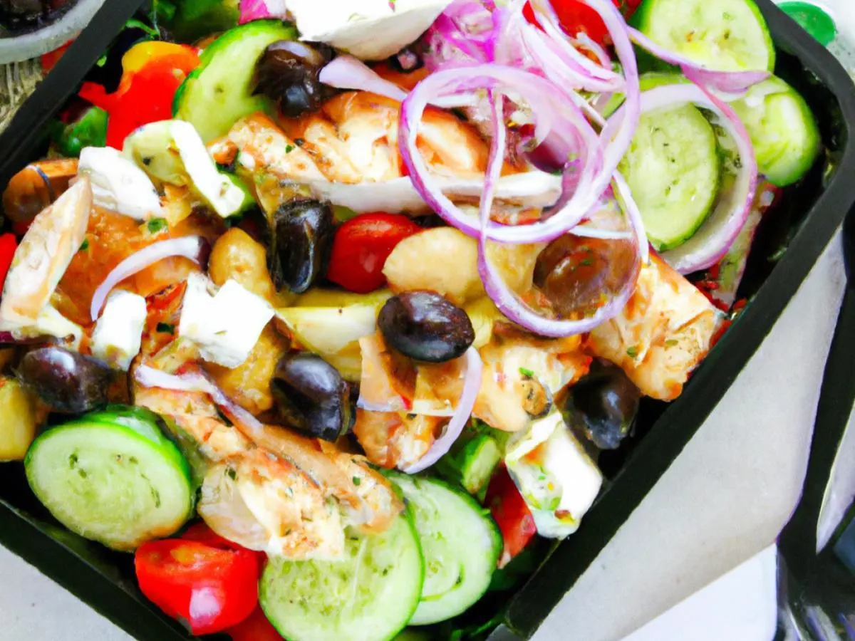 Greek Chicken Salad Box Greek Chicken Salad Box